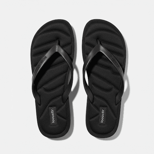 Unisex Classic Flip Flops With Rubber Bottom